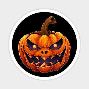 Scary Halloween Jack O'Lantern Magnet